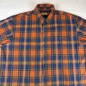 Hobbs Creek Short Sleeve Button Up Casual Dress Shirt Men's Sz XL Plaid